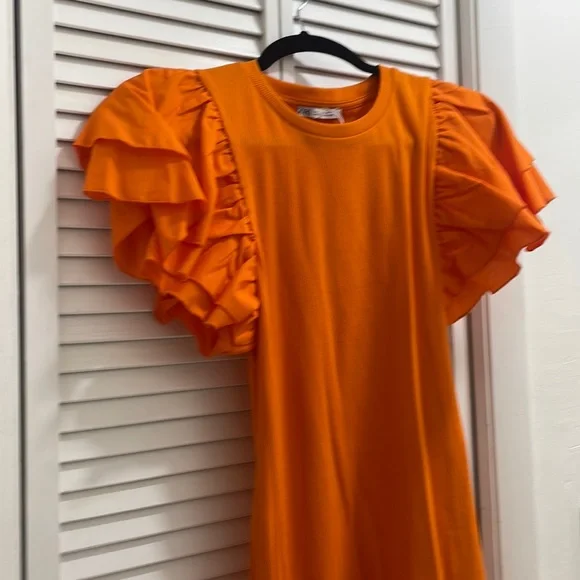 strapless open back dress Gorgeous Orange SYKJ main image 0
